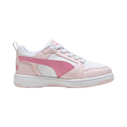 Puma Rebound v6 396742-08 Bambina Bianco Rosa - Sneakers