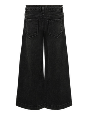 Only KOGCOMET Wide Leg Fit Jeans 15264770 – Jeans Ragazza Nero Gamba Larga 6-14 Anni