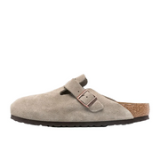 Birkenstock Boston Soft Footbed Suede Taupe