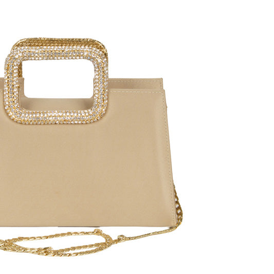 BORSA A MANO BEIGE