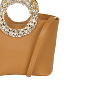 BORSA CIRCLE CUOIO