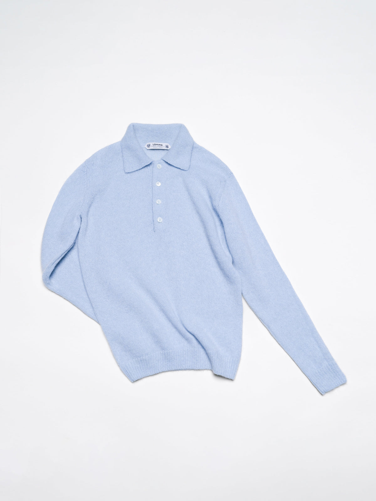 Mohair Mix Polo Sweater