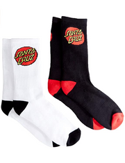 Santa Cruz calza Classic Dot Socks SCA-SCK-0115 black white