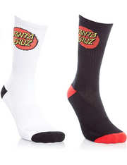 Santa Cruz calza Classic Dot Socks SCA-SCK-0115 black white