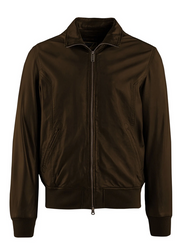 Bomboogie Bomber Pelle Chel Marrone - Giacca Uomo Capra OEKO-TEx