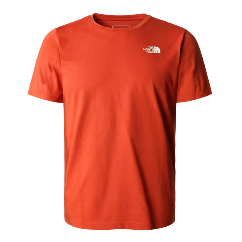 The North Face maglietta manica corta da uomo Foundation Graphic Tee NF0A55EFLV41 bronzo arrugginito