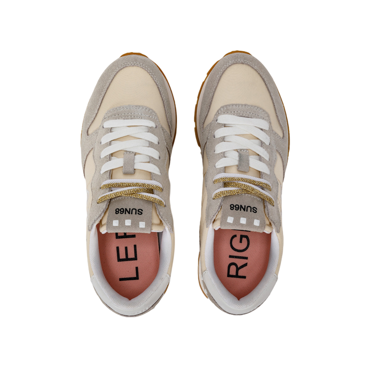 Sun68 sneakers da donna Ally Studs Z33206 31 bianco panna