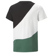 Puma T-shirt da ragazzo manica corta Power Cat Tee B 674231-37 vine