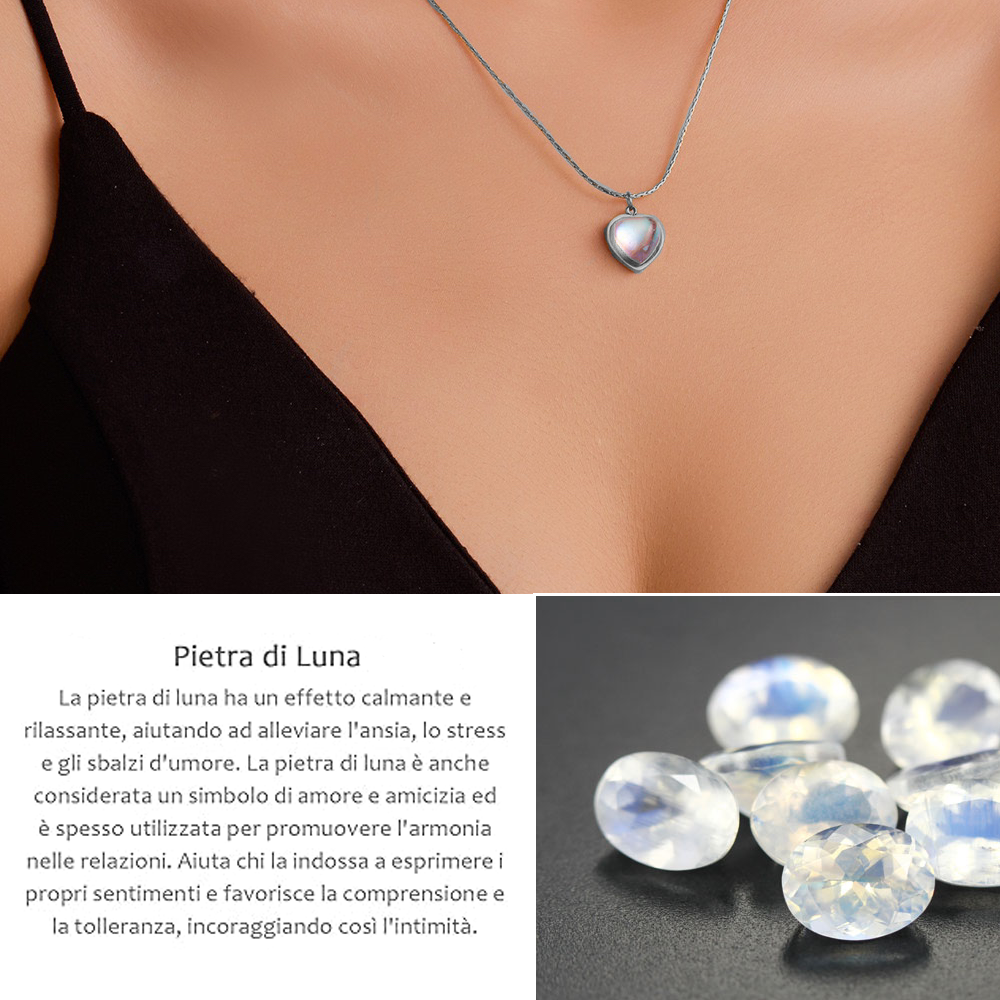 Collana Pietra di Luna - Alla mia collega