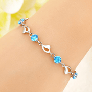 Bracciale Pietre Blu Compleanno - 50 anni