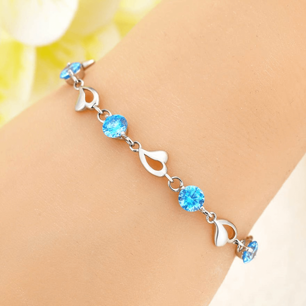 Bracciale Pietre Blu Compleanno - 40 anni