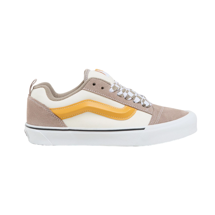 Vans Knu Skool VN0009QC0BP Uomo Multicolore Beige Ocra - Sneakers Chunky Earth-Tone