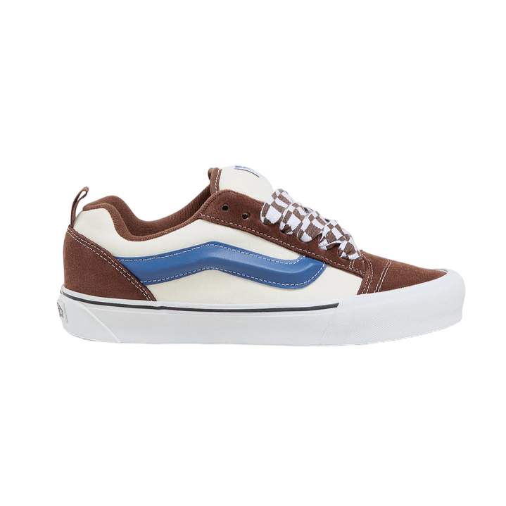 Vans Knu Skool VN0009QCDMV Uomo Marroncino Beige Blu - Sneakers Chunky Tricolore