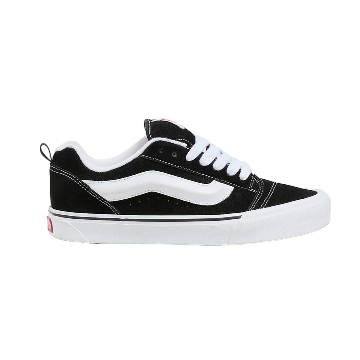 Vans Knu Skool VN0009QC6BT1 Unisex Nero-Bianco - Sneakers Chunky Streetwear