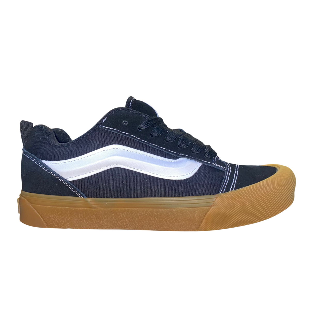 Vans Knu Skool VN0009QCB9M1 Uomo Nero-Bianco - Sneakers Chunky Streetwear