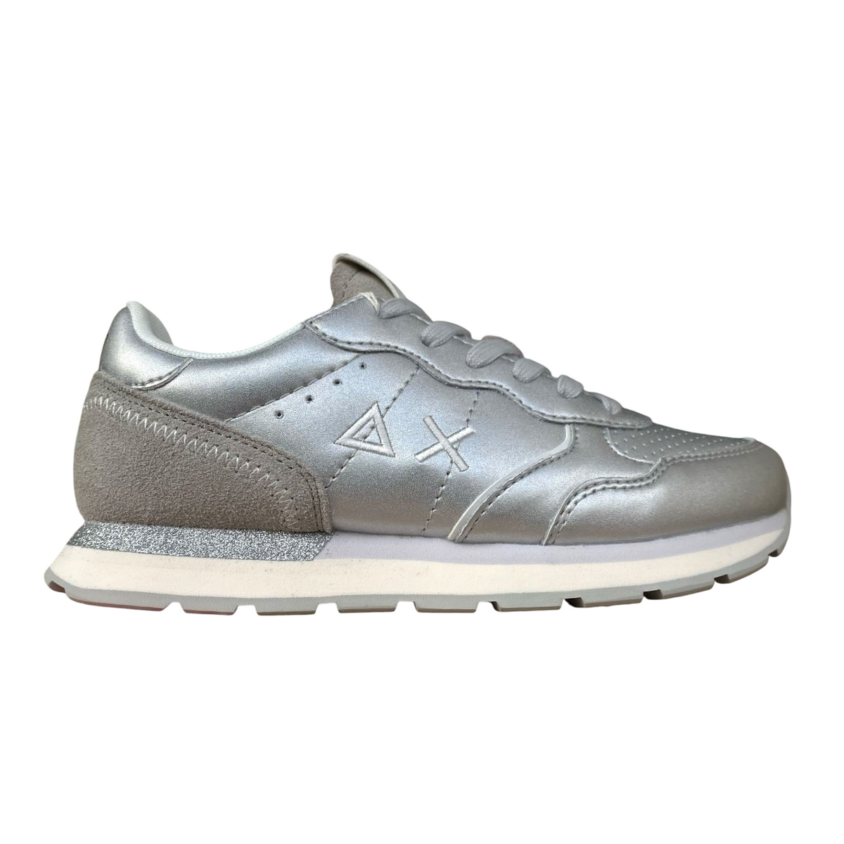 Sun68 Big Ally Z35408T 44 Ragazza Argento - Sneaker Pelle Junior