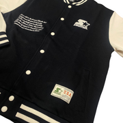 Starter giacca in felpa da uomo Varsity 74029 nero