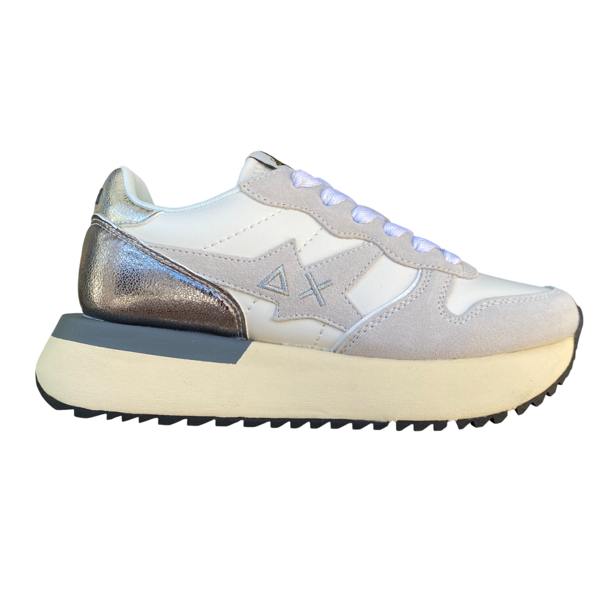 Sun68 Big Stargirl Z45222 01 Donna Bianco - Sneakers Lifestyle
