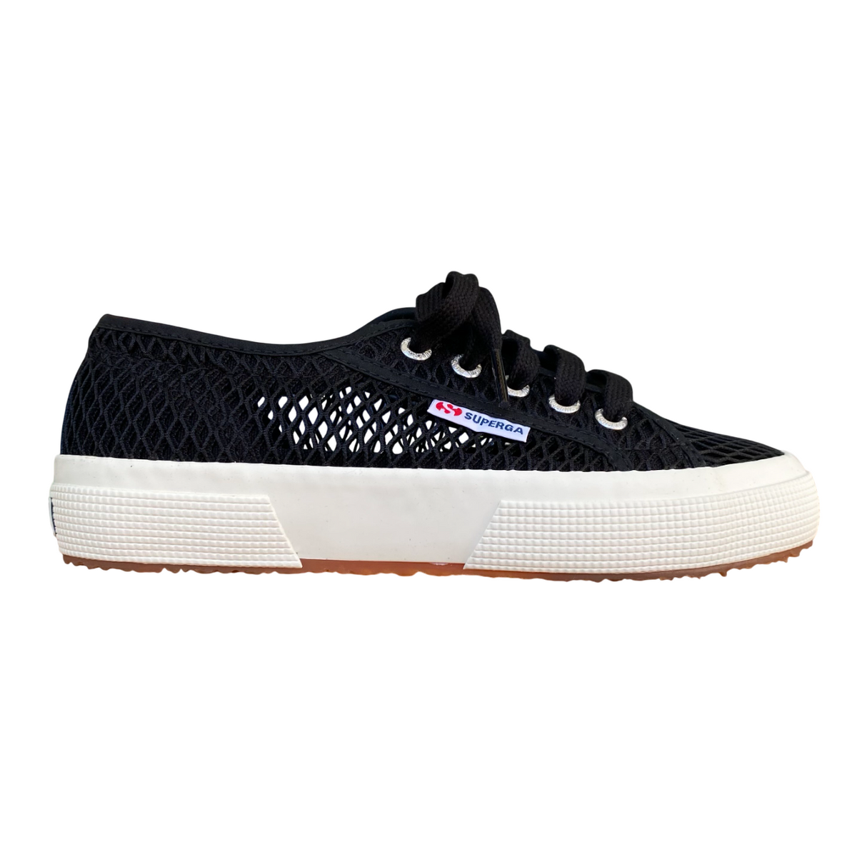 Superga scarpa sneakers da donna 2750 Mesh S2135GW 005 nero