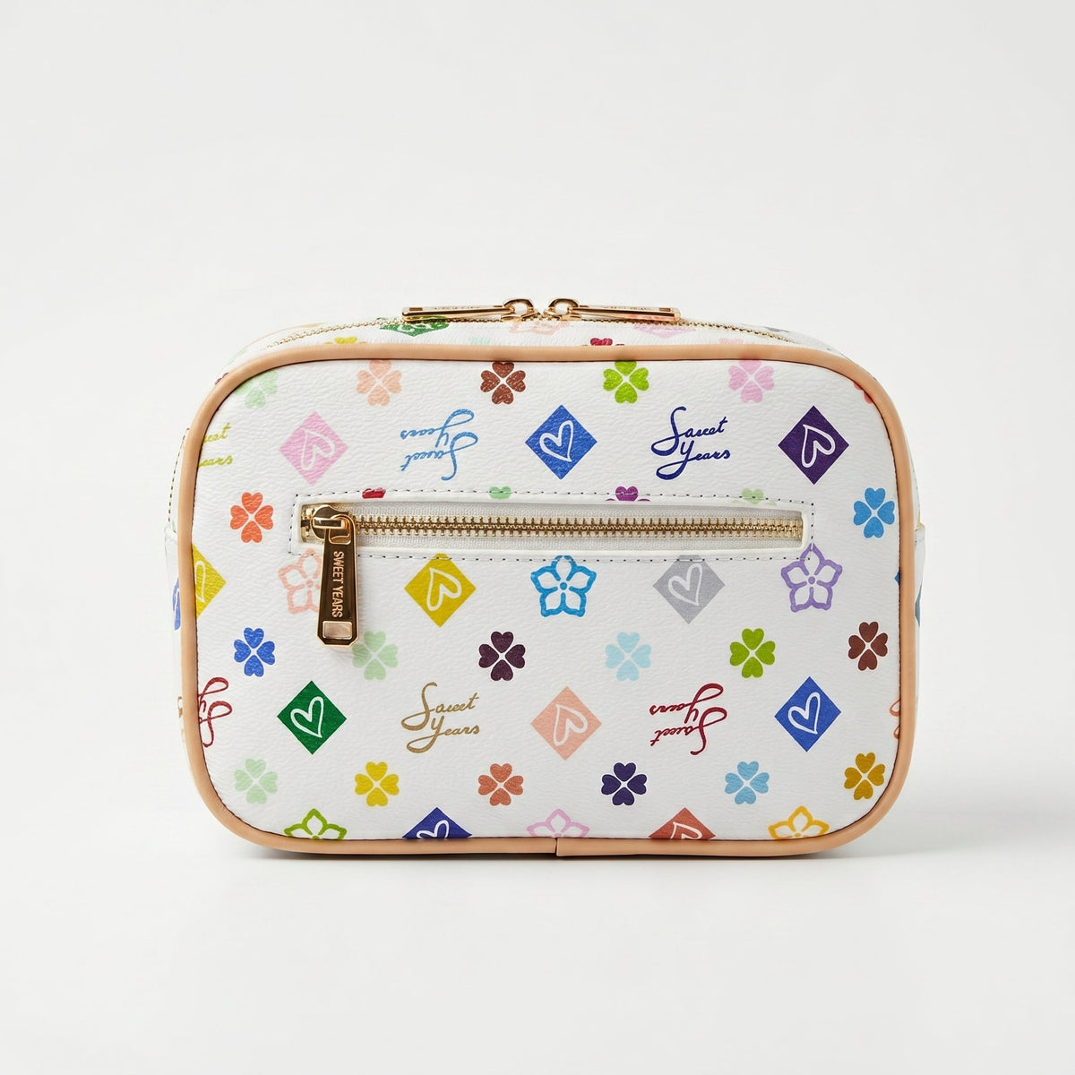 Sweet Years Camera Bag in Ecopelle con Stampa Monogram