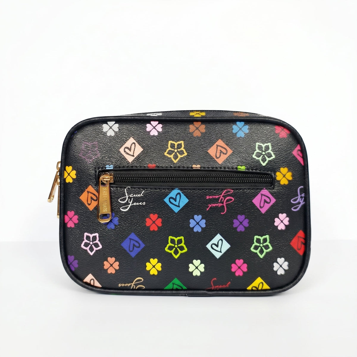 Sweet Years Camera Bag in Ecopelle con Stampa Monogram