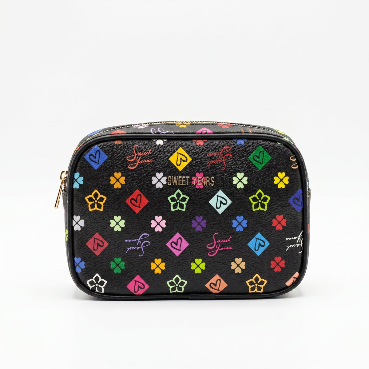 Sweet Years Camera Bag in Ecopelle con Stampa Monogram