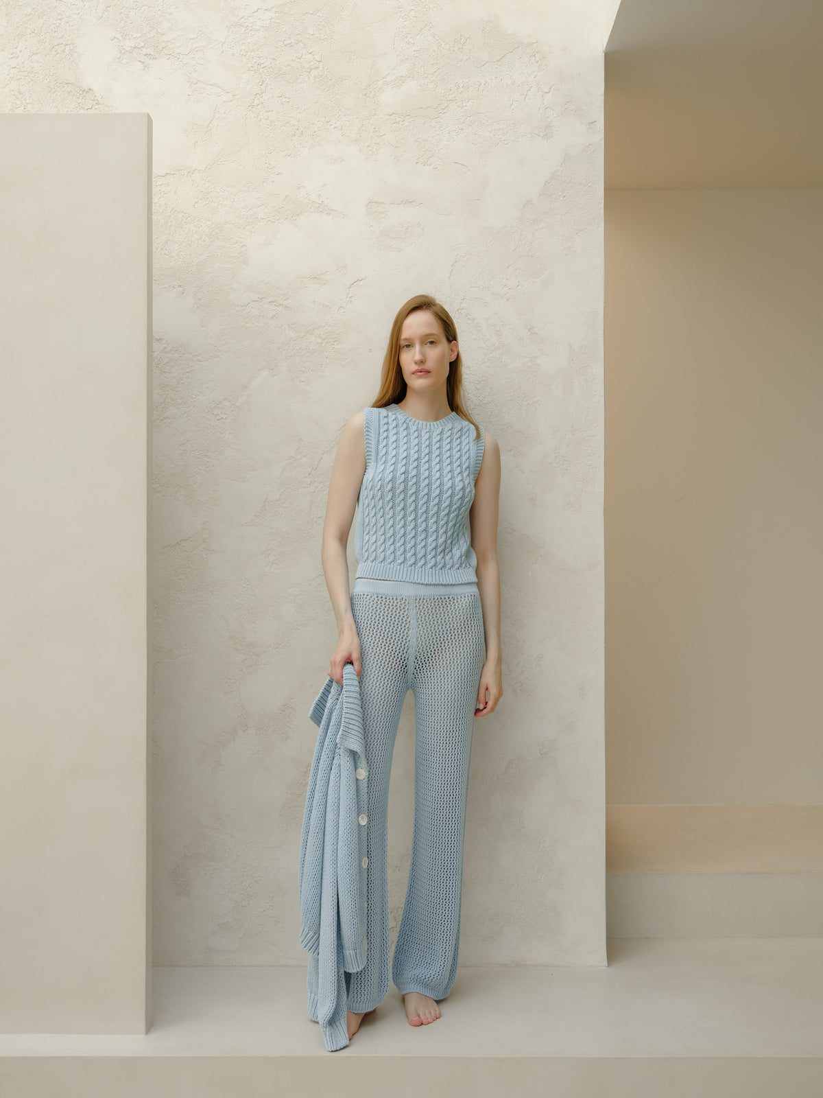Cotton Crochet Pants