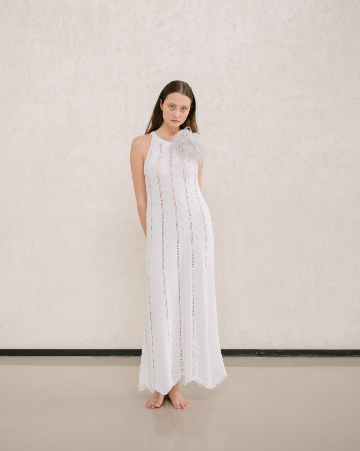 Cotton Crochet Zig Zag Dress