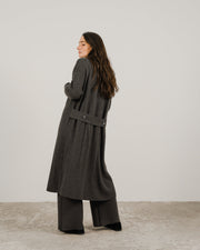 Cashmere Mix Shawl Collar Maxi Cardigan