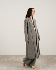 Cashmere Mix Shawl Collar Maxi Cardigan