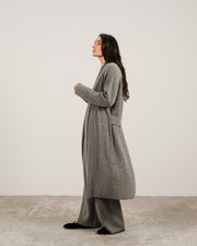 Cashmere Mix Shawl Collar Maxi Cardigan