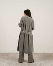 Cashmere Mix Shawl Collar Maxi Cardigan