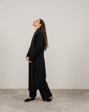 Cashmere Mix Shawl Collar Maxi Cardigan