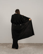 Cashmere Mix Shawl Collar Maxi Cardigan