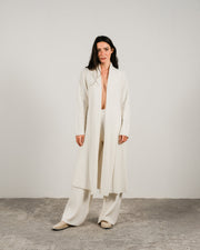 Cashmere Mix Shawl Collar Maxi Cardigan