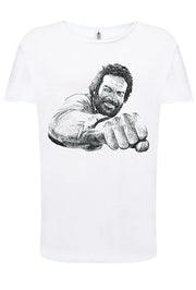T-shirt Bud Spencer Pugno – Cotone Fiammato Uomo