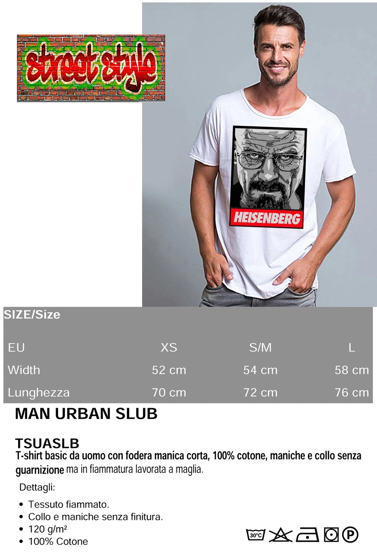 The Legend Heisenberg - T-shirt Uomo Cotone