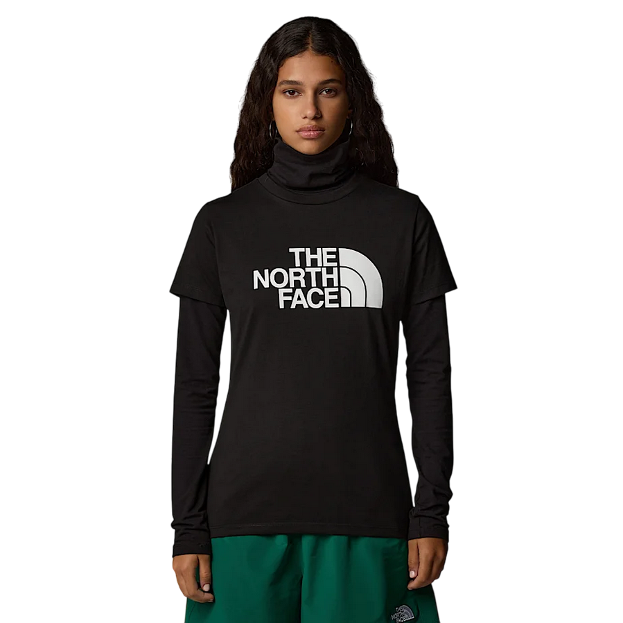 The North Face maglietta manica corta da donna Easy nf0a8a6djk3 nero