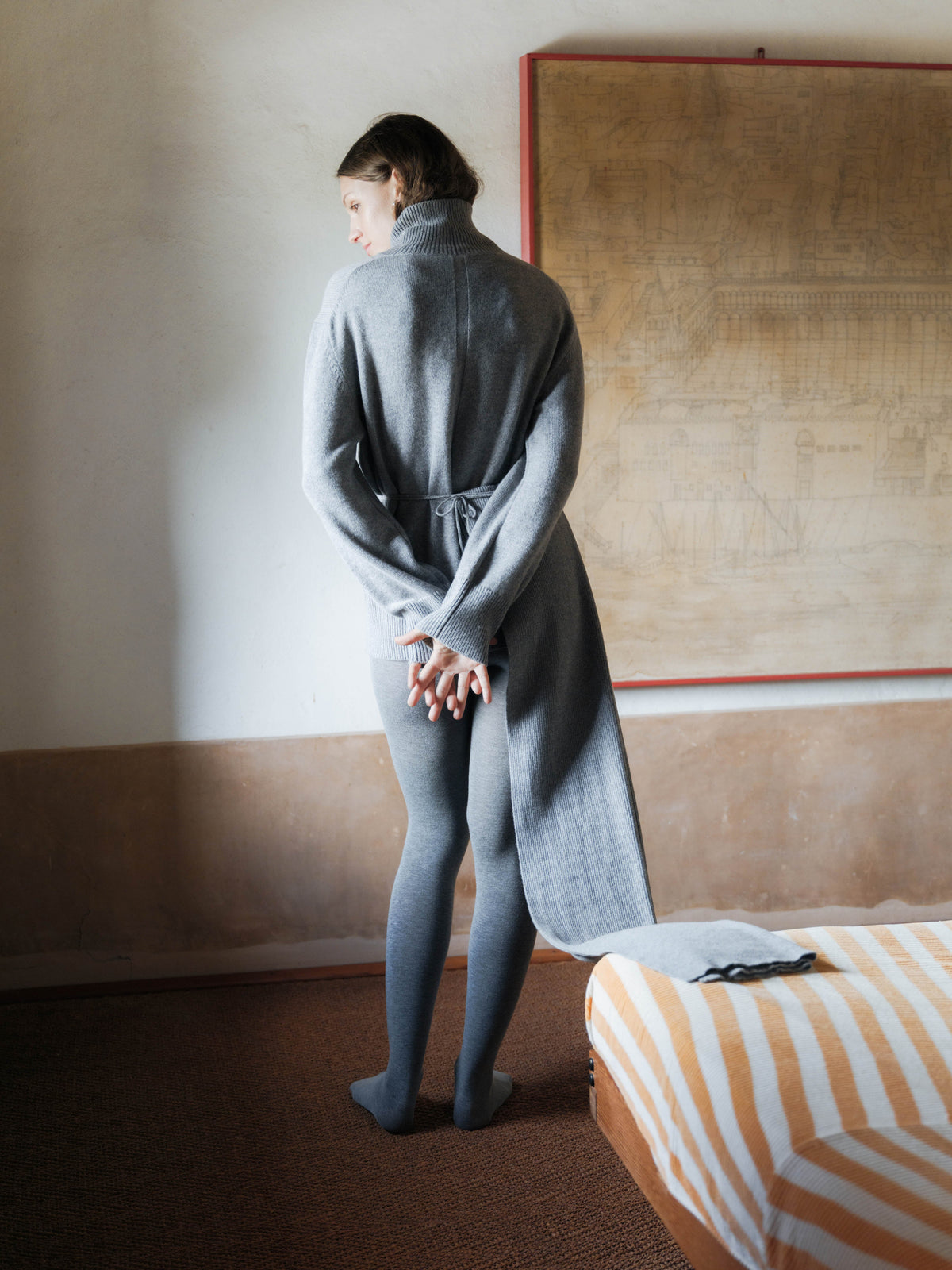 Pure Cashmere Maxi Ribbed Scarf