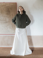 Superfine Lambswool Cropped Hoodie