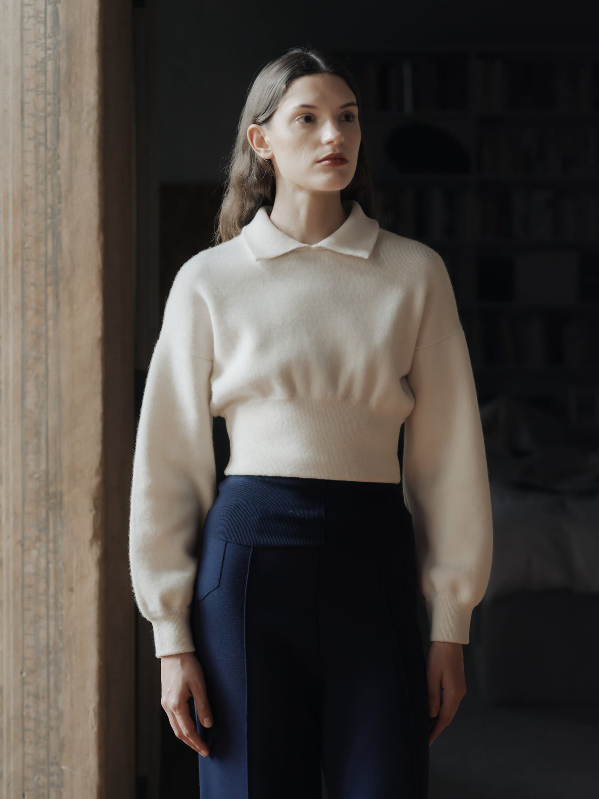 Superfine Lambswool Boxy Polo