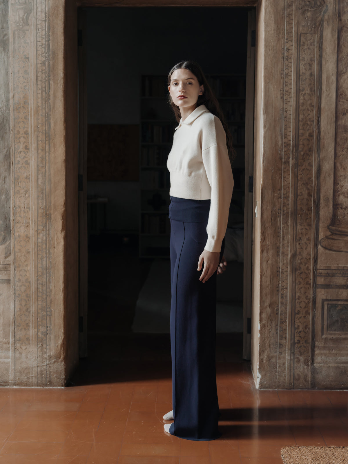 Superfine Lambswool Boxy Polo
