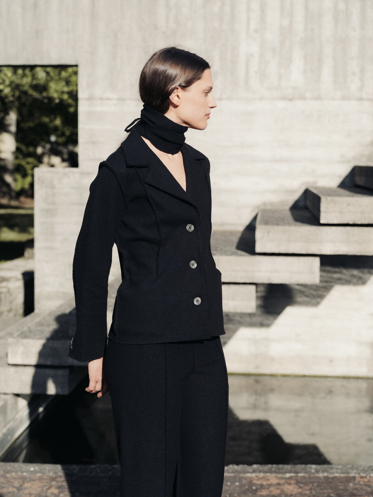 Boiled Wool "Bar" Jacket