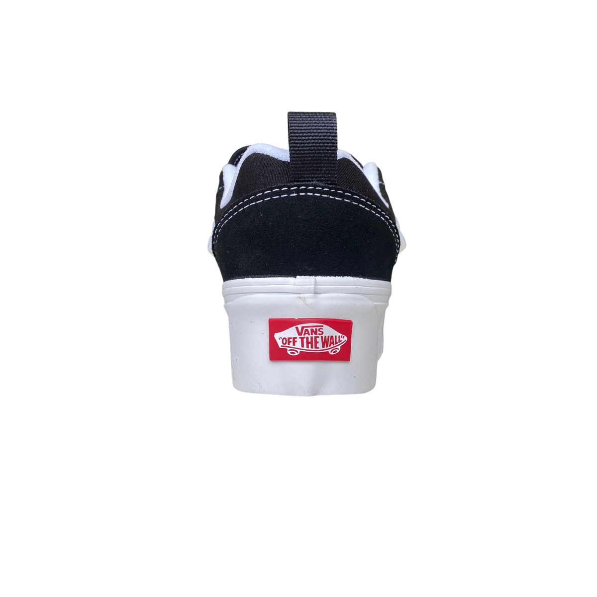 Vans Knu Stack VN000CP66BT1 Donna Nero Bianco - Sneakers Platform Zeppa 34mm