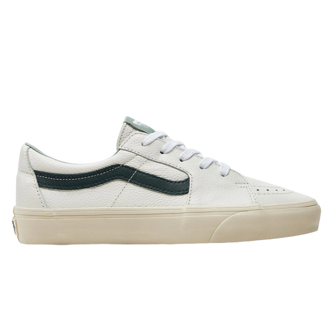 Vans Sk8-Low Premium VN000BVX2LN1 Unisex Bianco Verde - Sneakers in Pelle