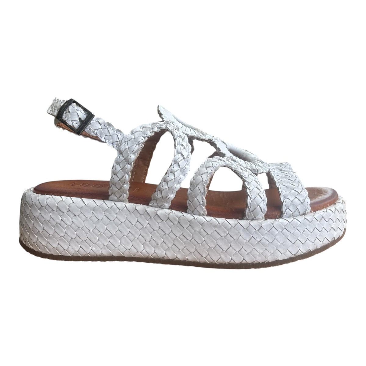 Vueva Sandalo Donna Intrecciato Zeppa Bianco WD511R04