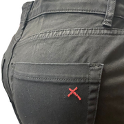 Griffai pantalone 5 tasche in bull da donna DGP3710 nero