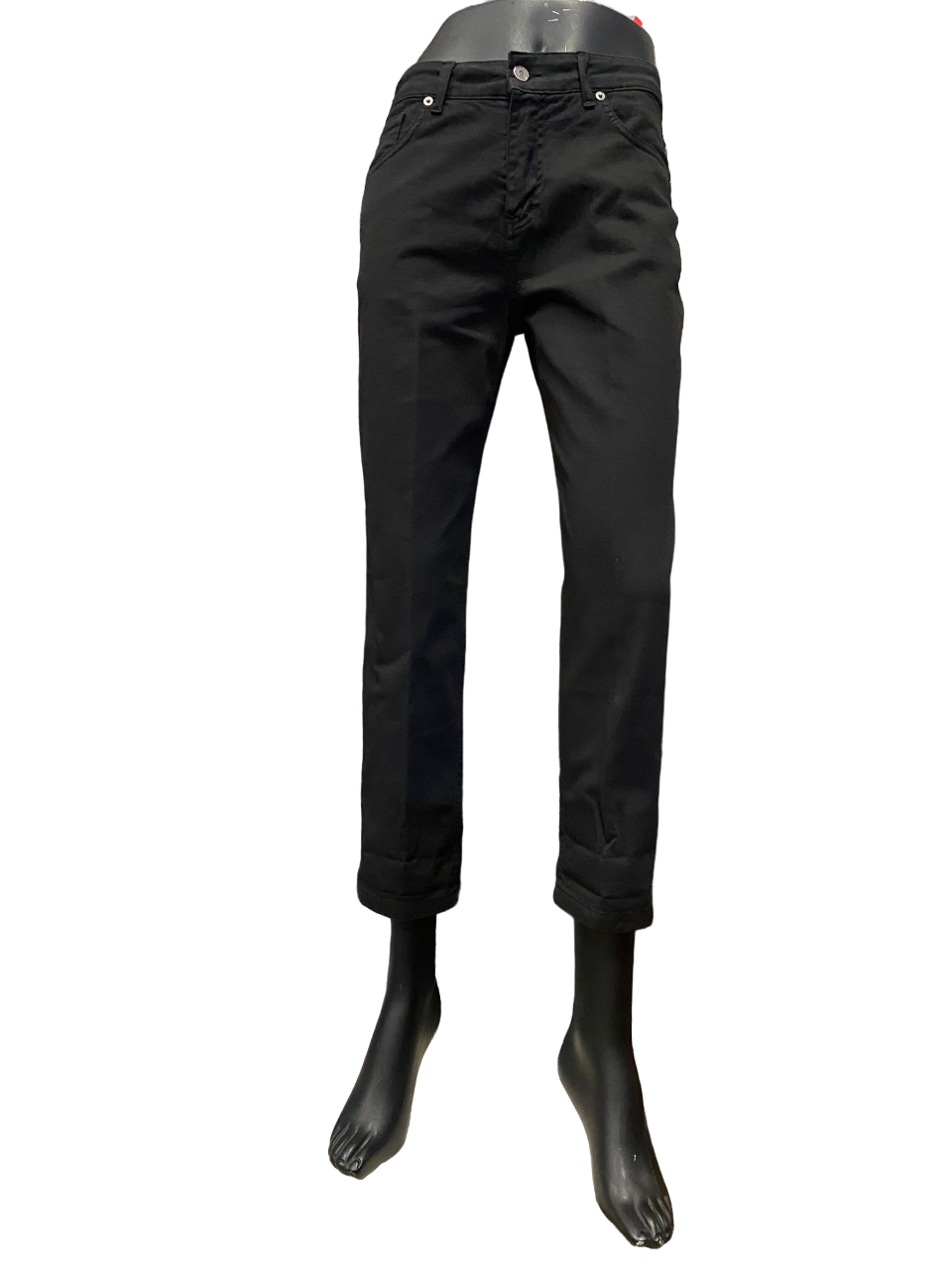 Griffai pantalone 5 tasche in bull da donna DGP3710 nero