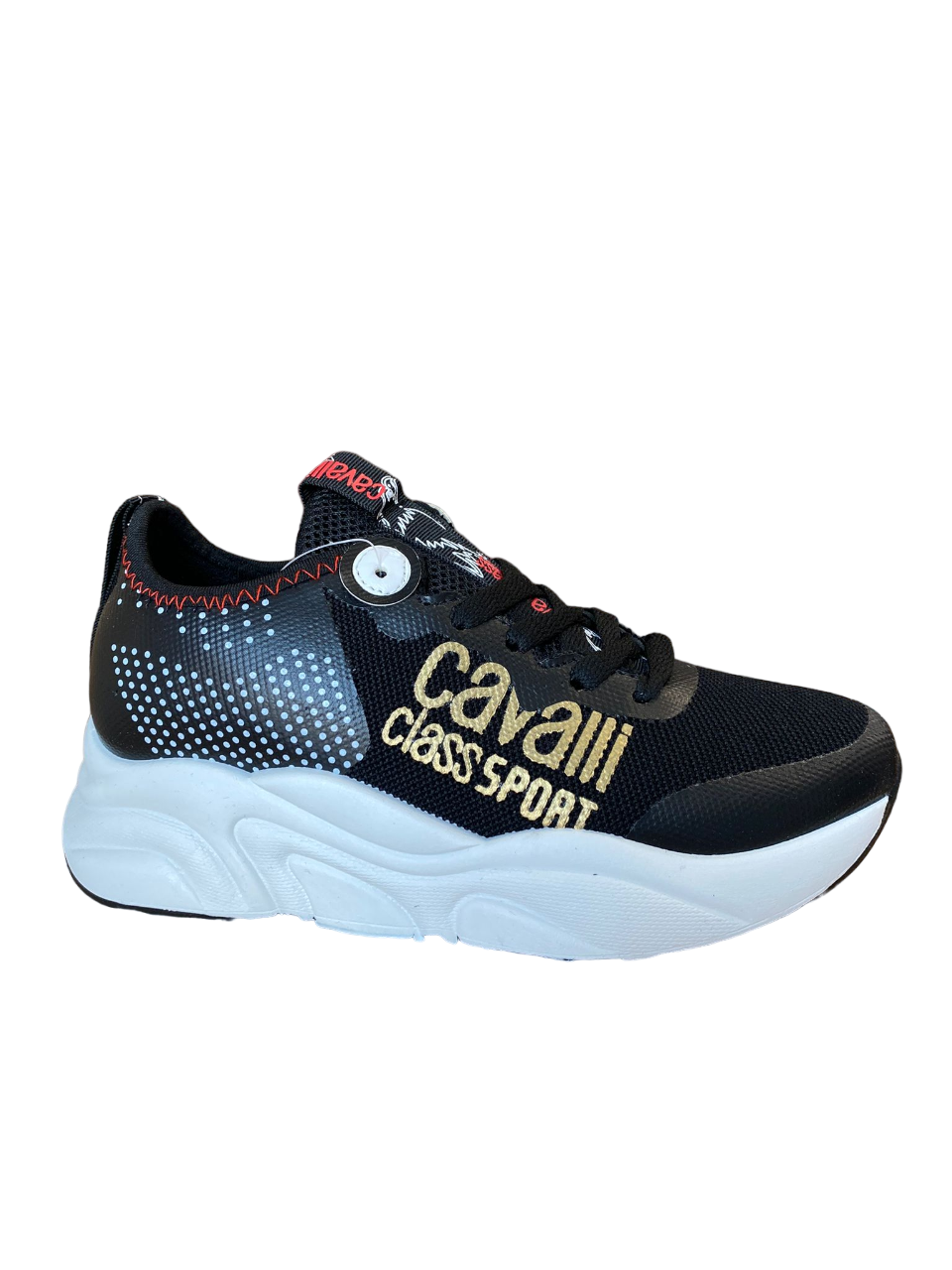 Cavalli Class Sport S00CW8635-999 Donna Nero - Sneakers con Zeppa