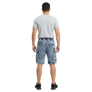 Project X Paris Bermuda Cargo Jeans Uomo Blu - 2694109